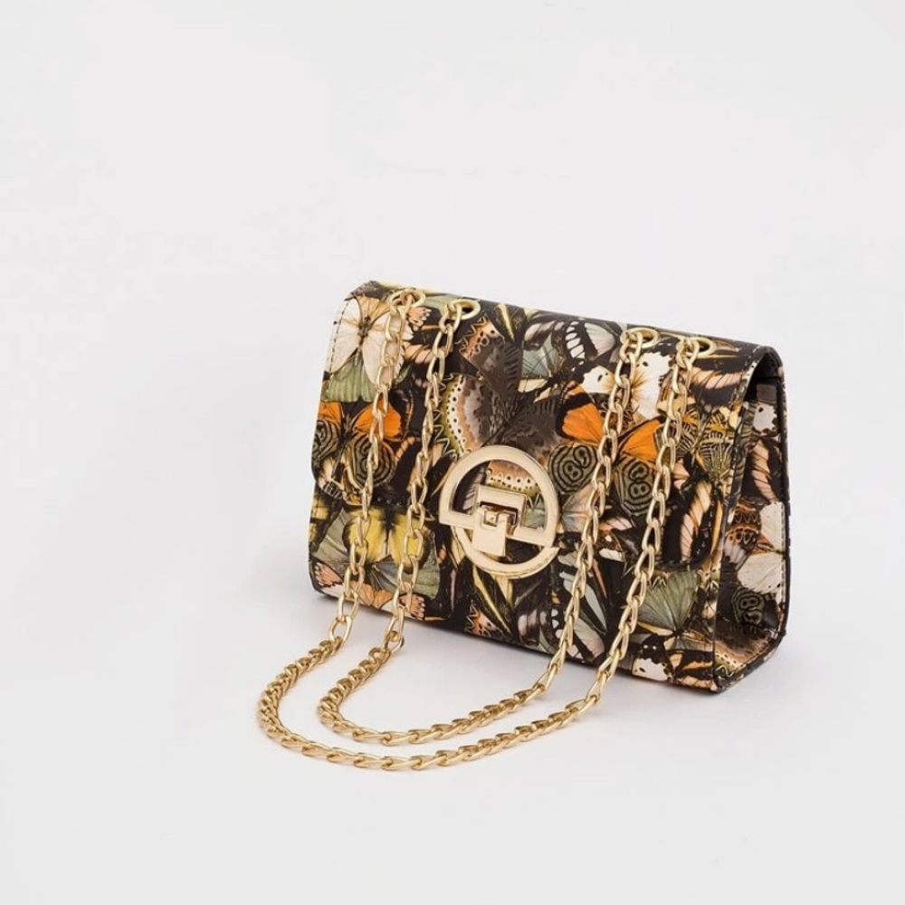 SHEIN Butterfly Print Crossbody Bag